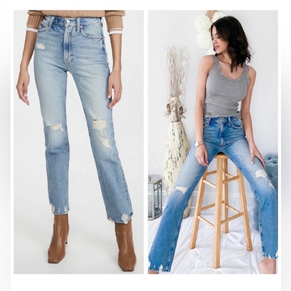 MOTHER High Waisted Rider Skinp Jeans